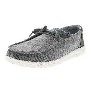 Slip On Twitch  Slip On  Slip On Sneakers  Slip On Hey Dude Wendy Wave Corduroy Charcoal