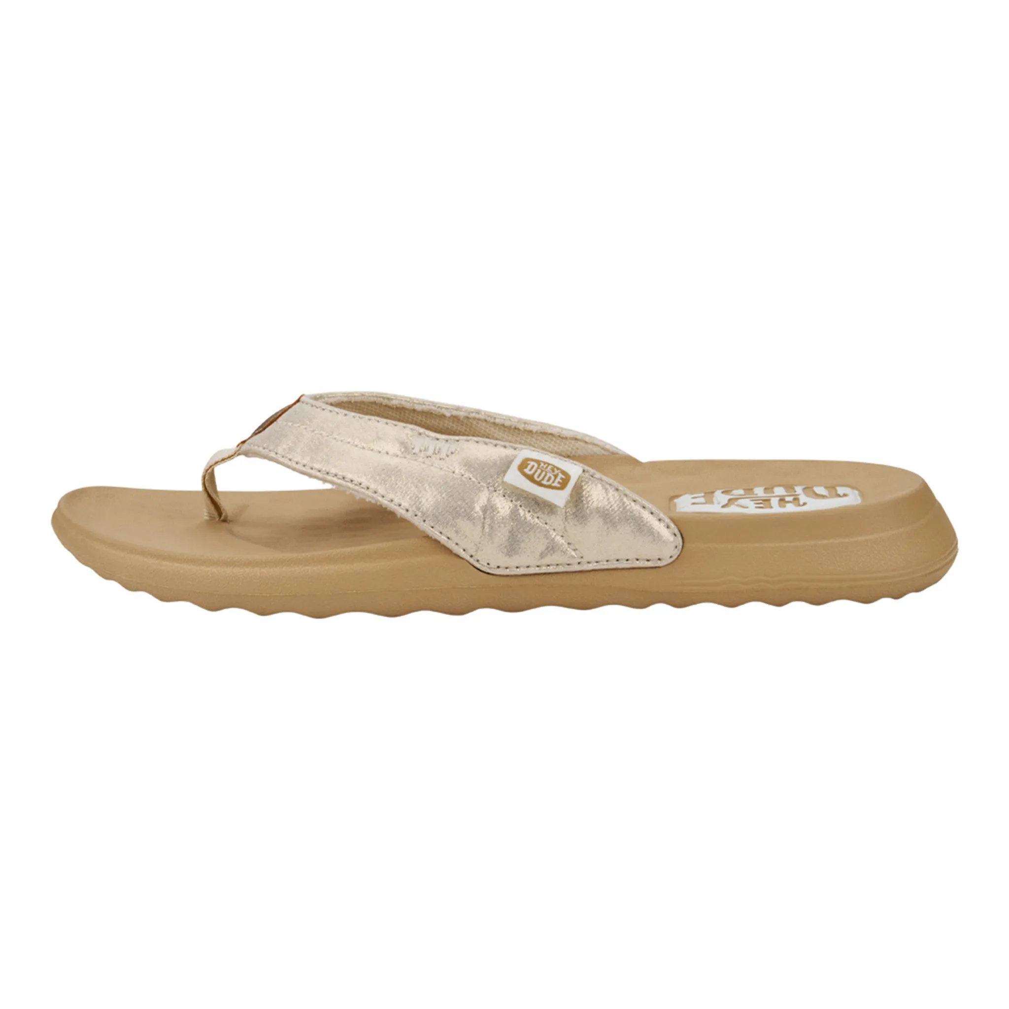 Hey Dude Women's Gold Christi Flip Flop Hey Dude Wendy Slip On