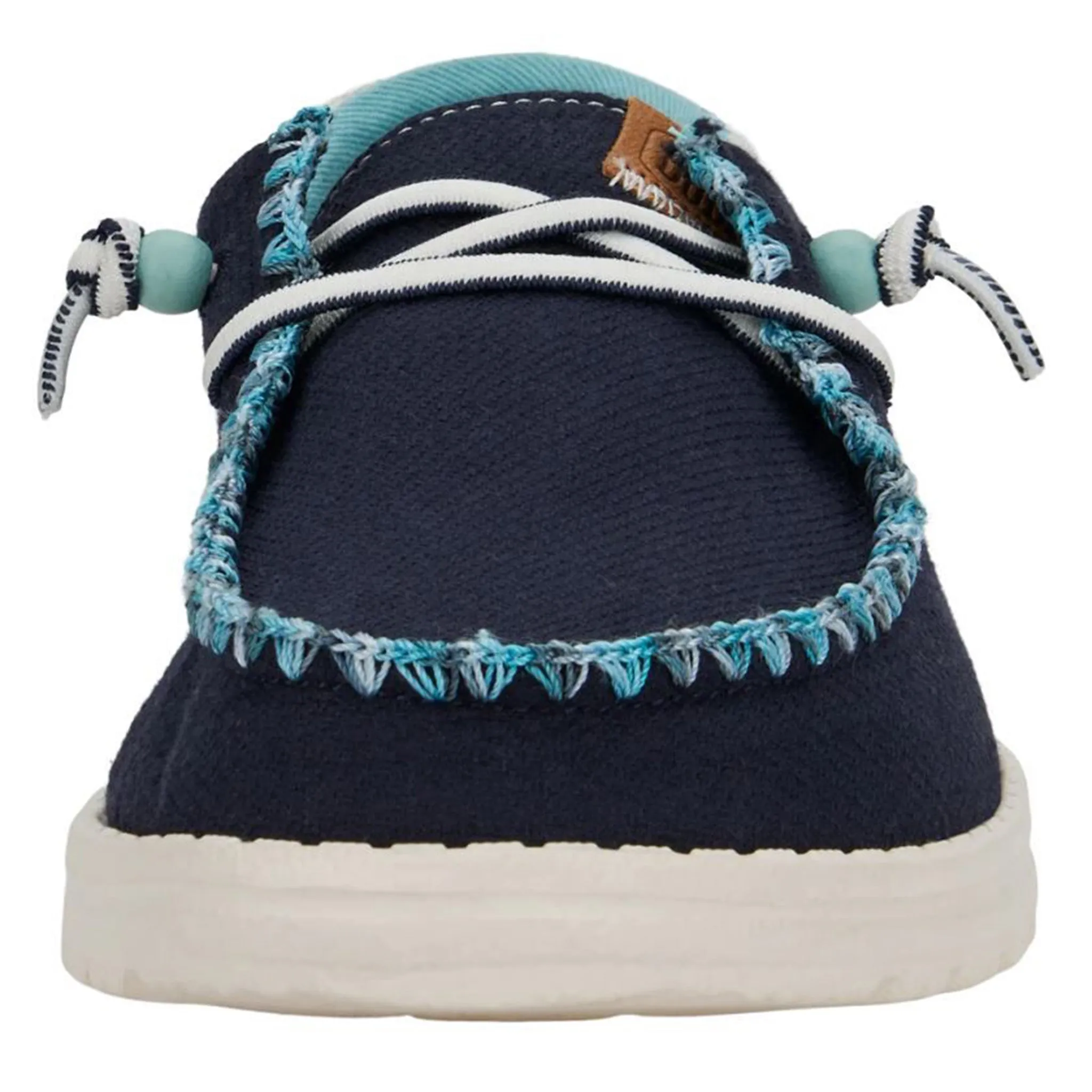 Toms Slip Ons Hey Dude Women's Wendy Funk Jacquard Blue