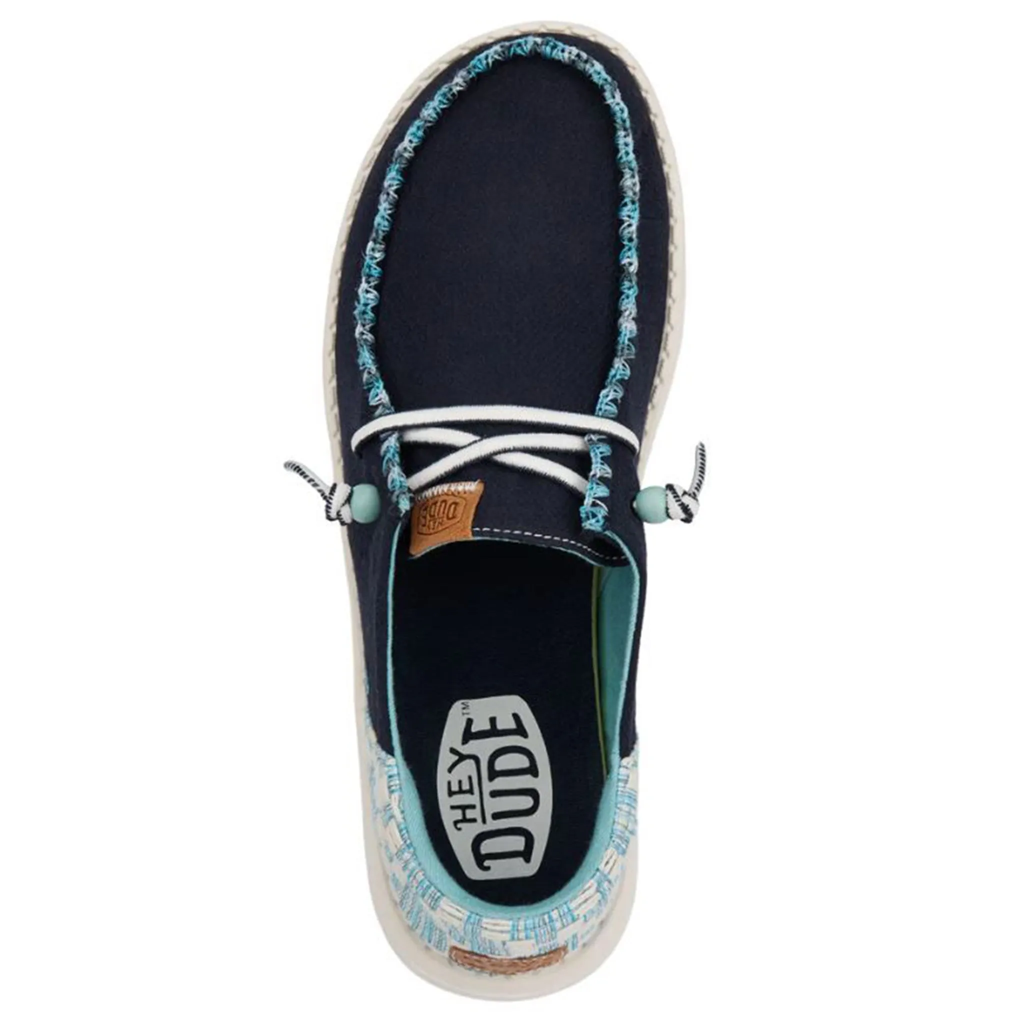 Hey Dude Women's Wendy Funk Jacquard Blue Slip On Uggs With Strap