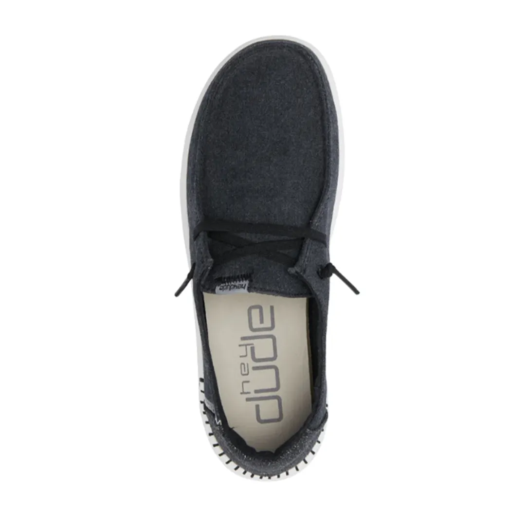 Bobs Slip Ons Hey Dude Women's Wendy Rise Black