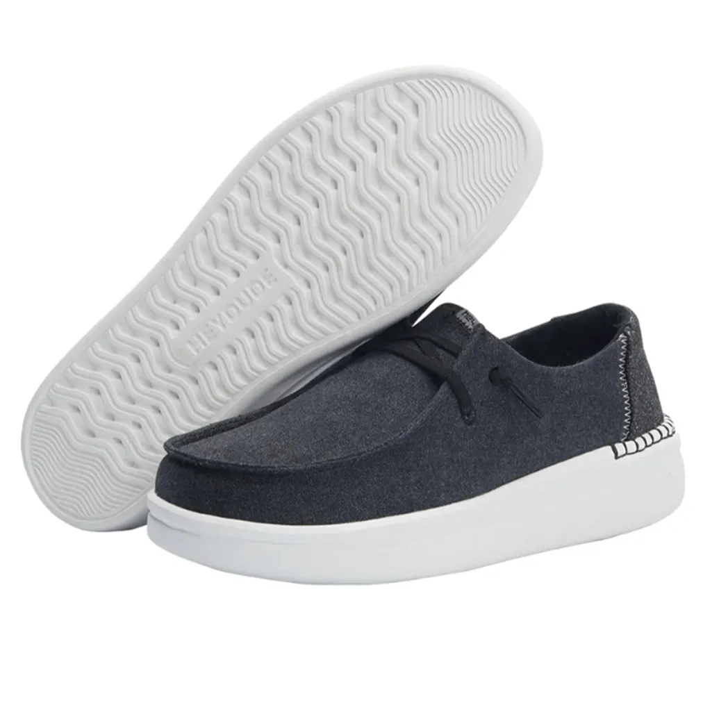 Go Max-athletic Air Mesh Slip-on Walking Shoe Sneaker Hey Dude Women's Wendy Rise Black