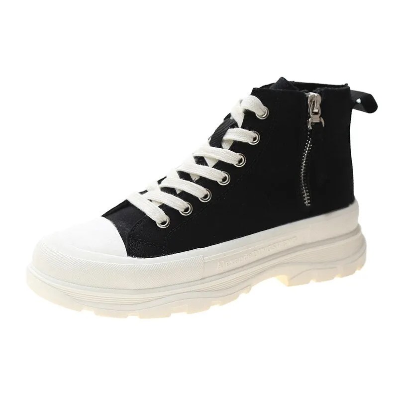 High Top Fashion Zipper Casual Shoes Sneakers Website