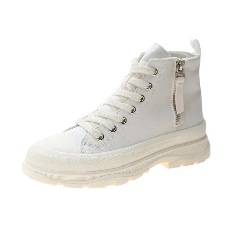 Converse Shoes Sneakers High Top Fashion Zipper Casual Shoes