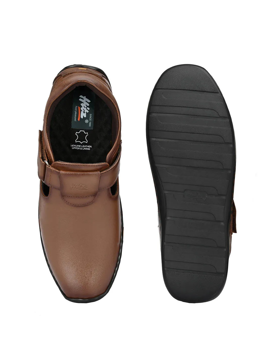 Hitz Men's Tan Leather Shoe-Style Sandals Sandals Emerald Bay Resort Exuma