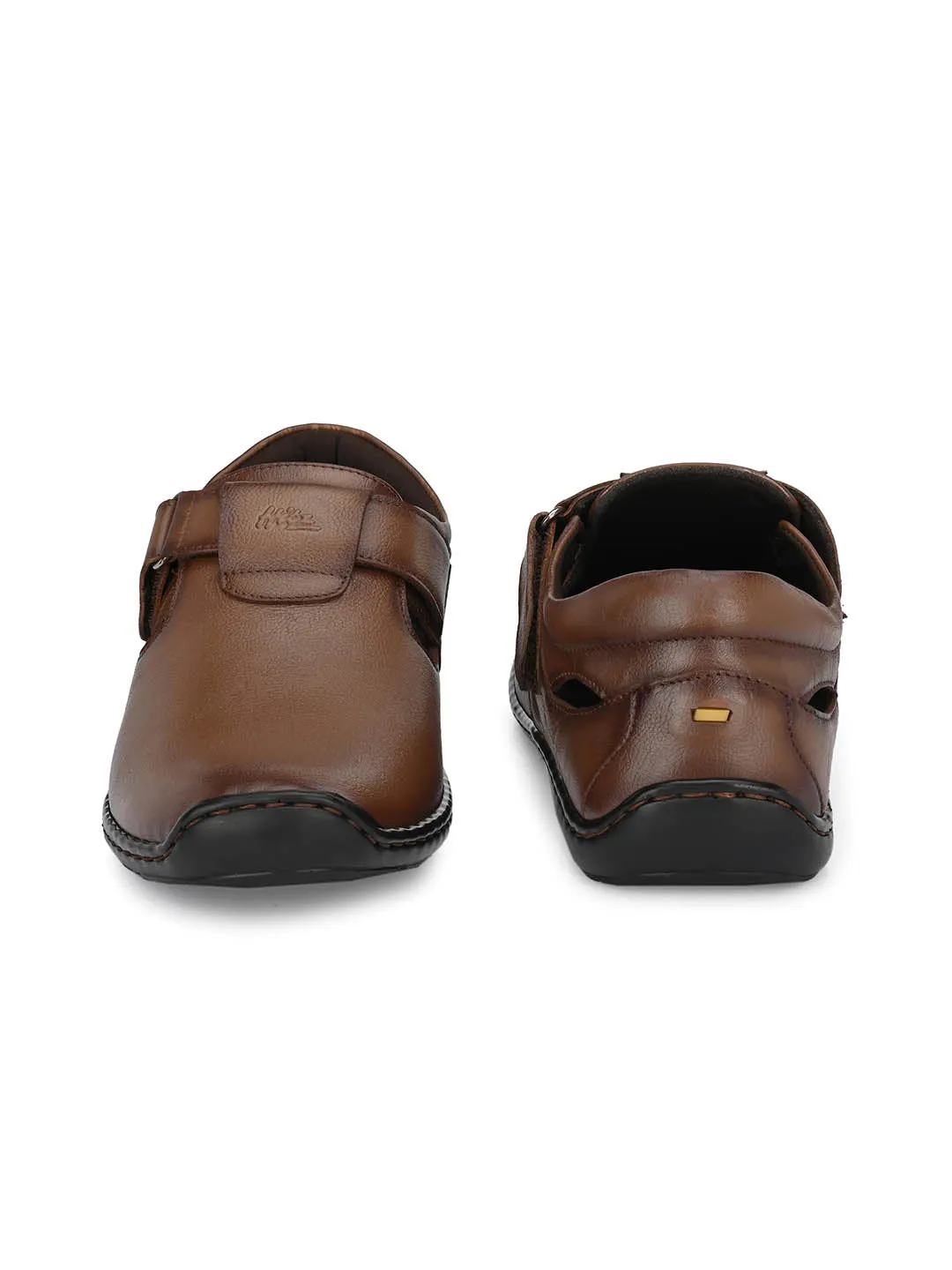 Sale Teva Sandals Hitz Men's Tan Leather Shoe-Style Sandals