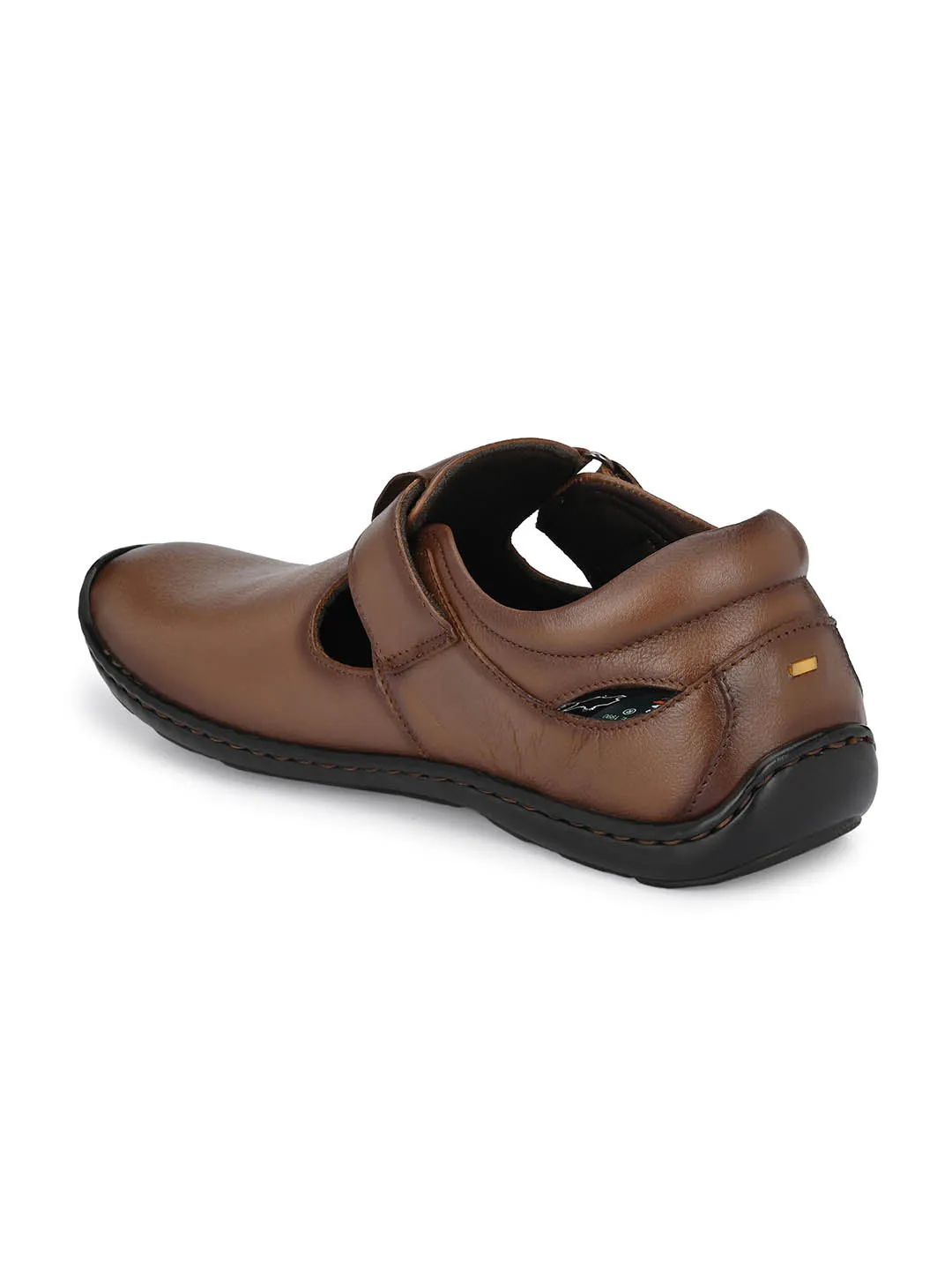 Hitz Men's Tan Leather Shoe-Style Sandals Steve Madden Sandals
