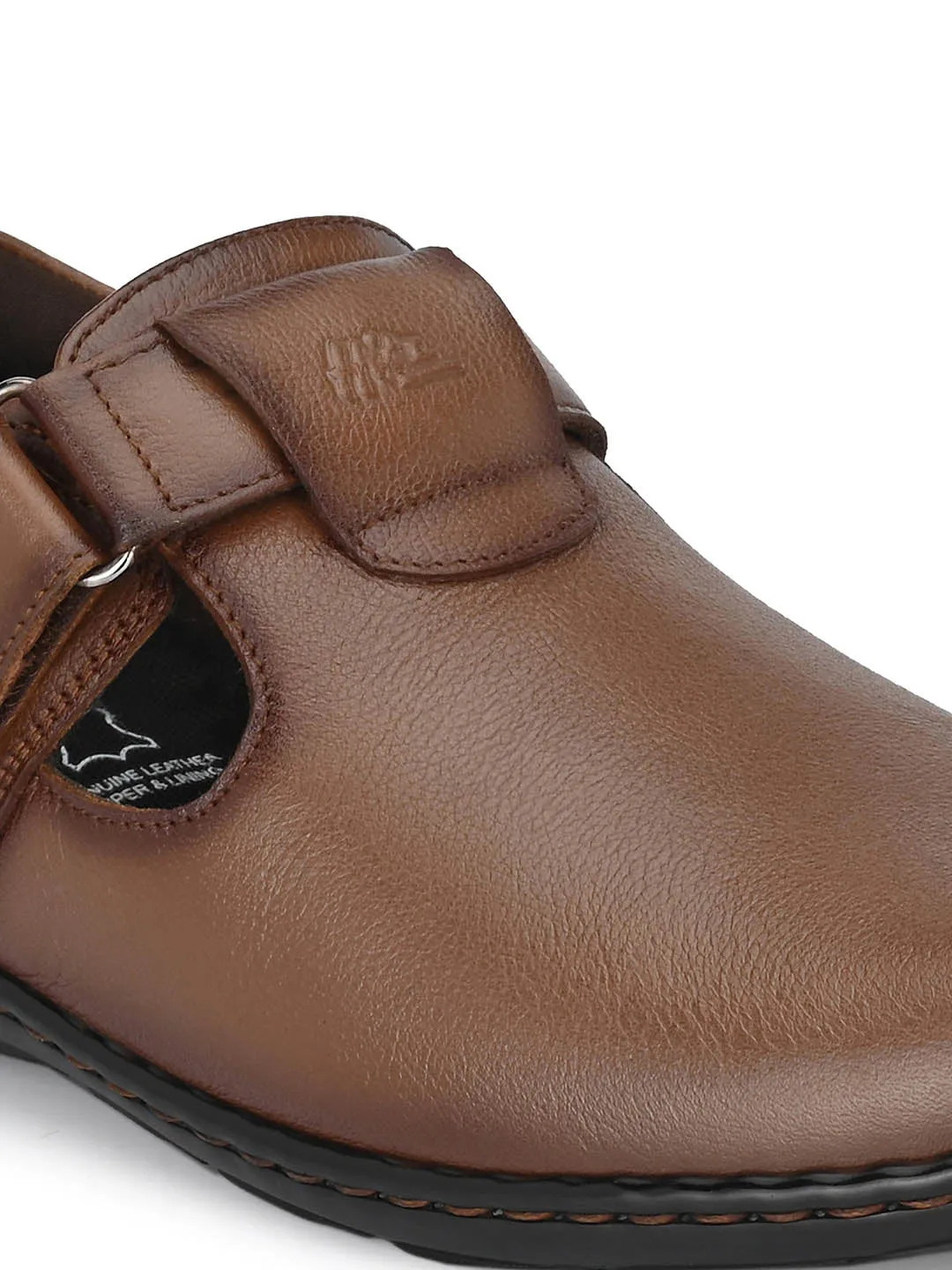 Swords And Sandals 2 Cheats Hitz Men's Tan Leather Shoe-Style Sandals