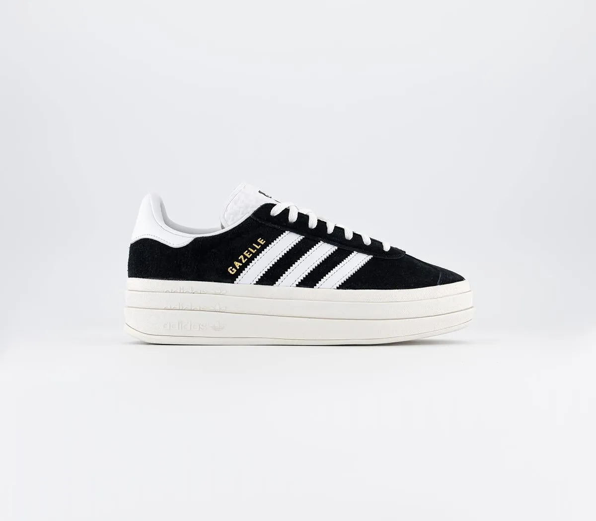 adidas Gazelle Bold W Core Black Cloud White Core White Trainers Best Adidas Shoe