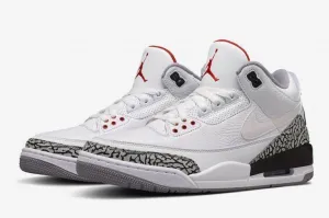 Top 3 Asics Running Shoes Nike Air Jordan 3 Retro Katrina White Cement Back Red Men Shoes Sale Size US 7, 8, 8.5, 9, 10, 11, 12, 13