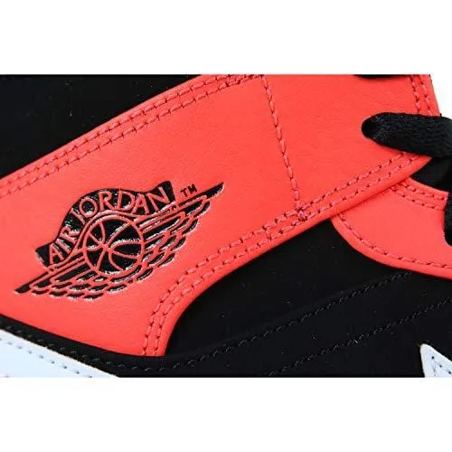 Nike Men's Air Jordan 1 Mid Basketball Shoe, Black/Infrared 23/White, Size 8 Asics Novalis Shoes