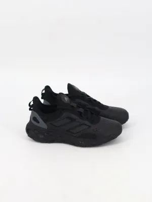 Women's Textured Trainers,Black Schuh Running Shoes