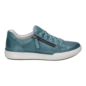 Green Sneakers Josef Seibel Women's Claire 03 Lace & Zip Sneakers- Azure