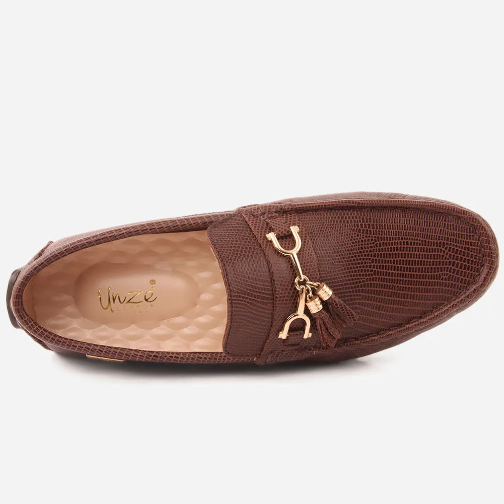 Men "EILIE" Leather Slip Ons Dress Moccasin Shoes Twisted X Slip On Twisted X Slip On