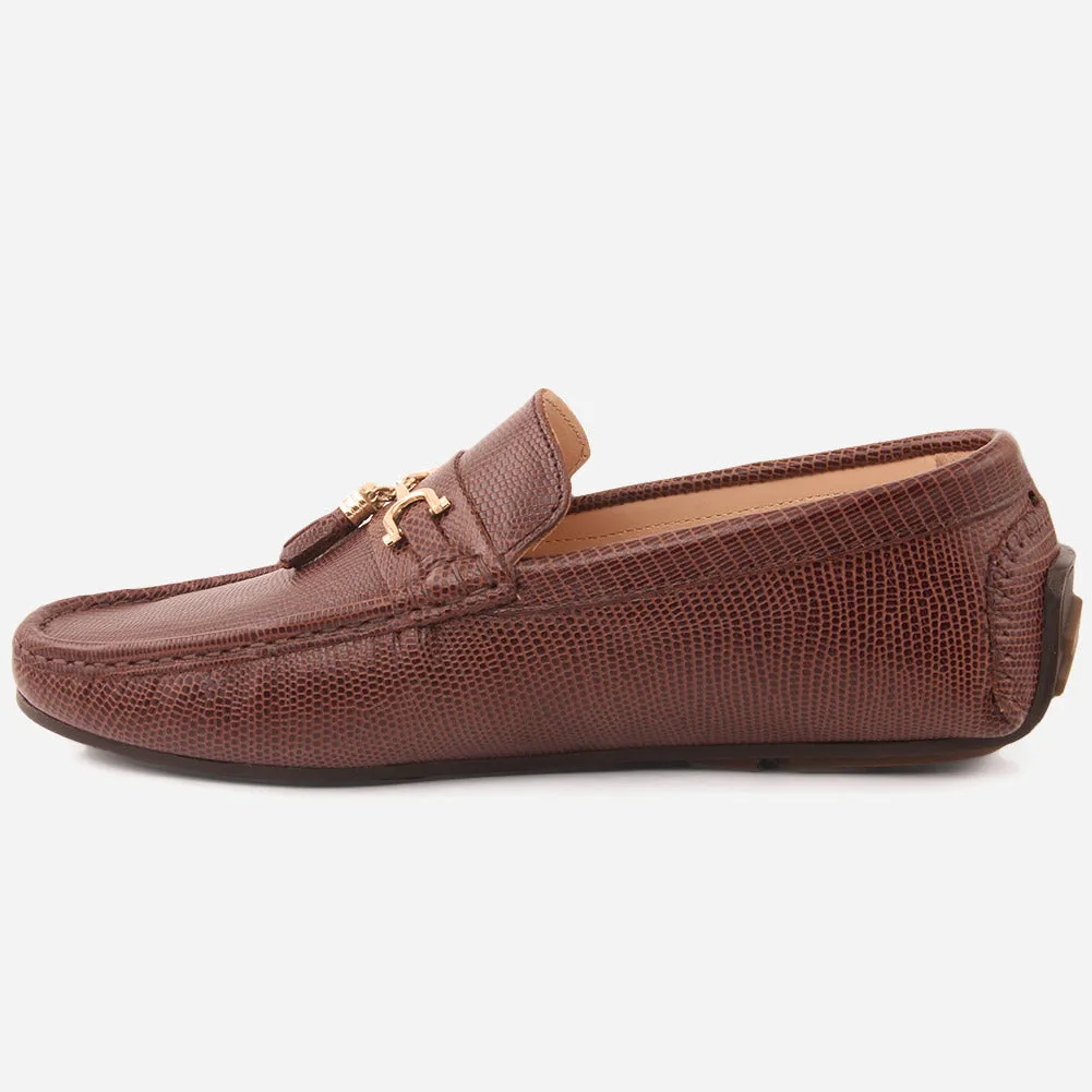 Slip On Ecco Men "EILIE" Leather Slip Ons Dress Moccasin Shoes