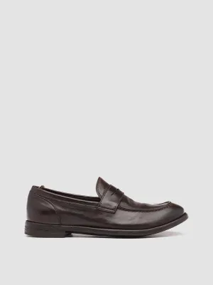 Florsheim Penny Loafers ARC 509 - Brown Leather Penny Loafers