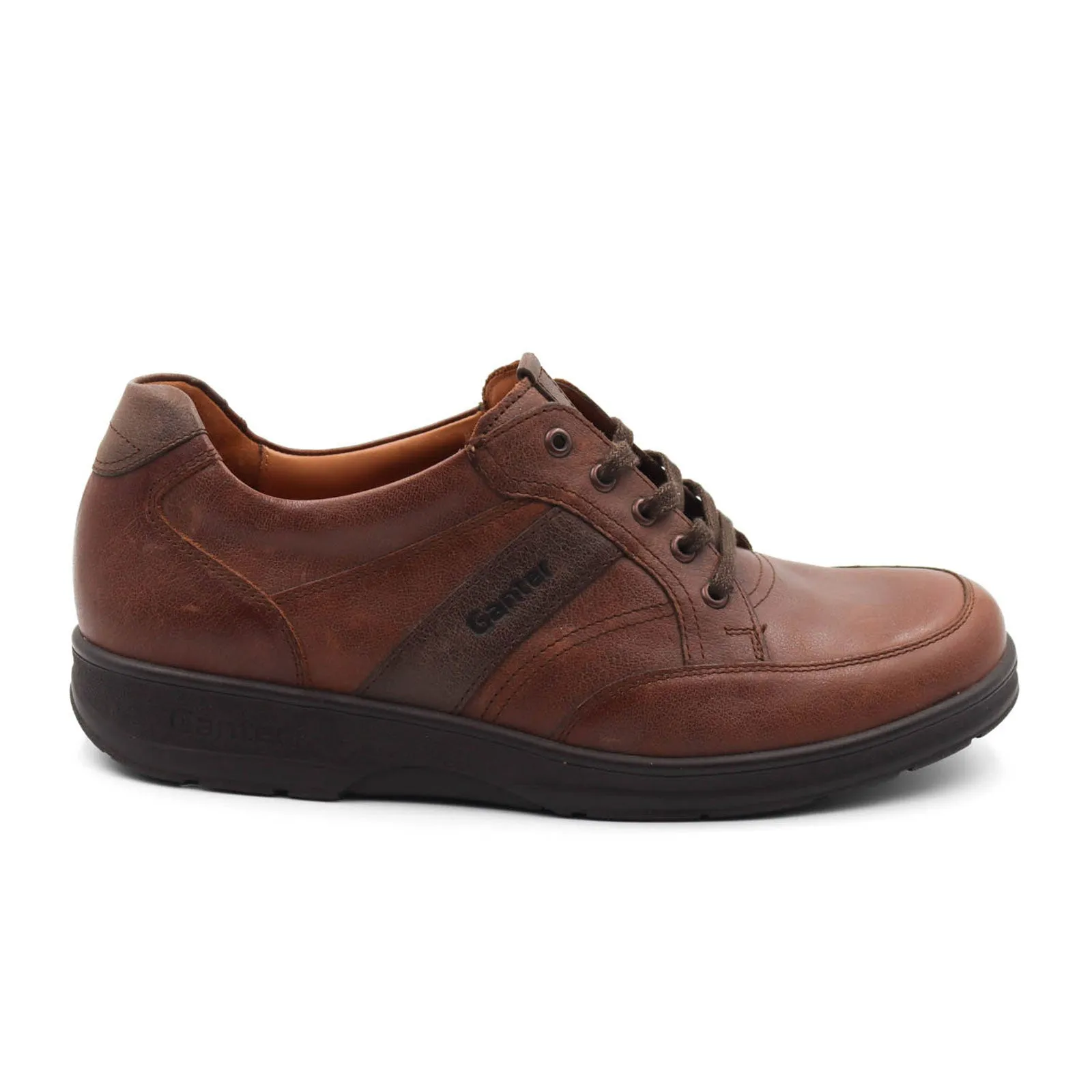 Best Slip Sneakers Walking Ganter Hugo Lace Up (Men) - Mocca/Smoke