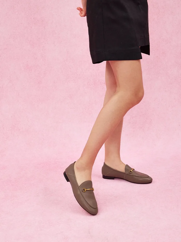 Jorts And Loafers Isabeau Metal Buckle Loafers