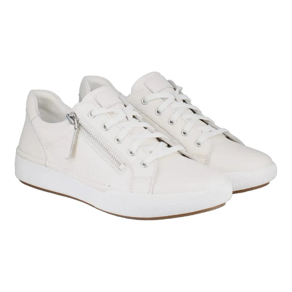 Slip Proof Sneakers Josef Seibel Women's Claire 03 Lace & Zip Sneakers- White
