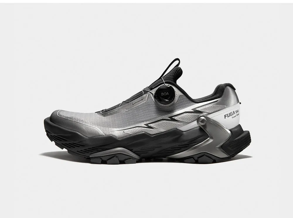 Marathon Shoes Running Kailas FUGA DU BOA Trail Running Shoes Men's BLACK SOLITUDE