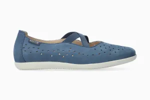 Karla Perf - Denim Leather Slip On Casual Shoes