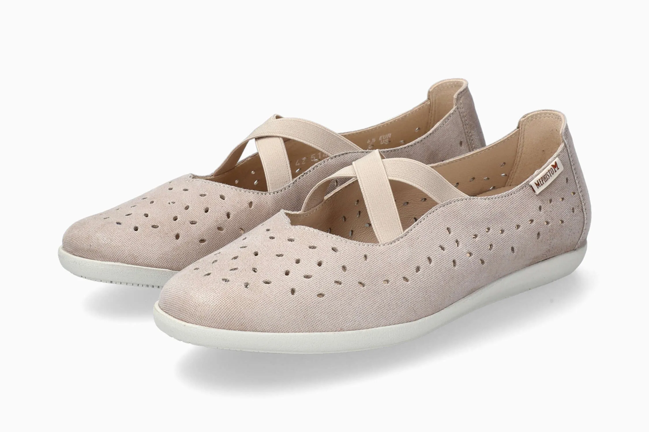 Espadrille Slip On Wedges Karla Perf - Light Taupe