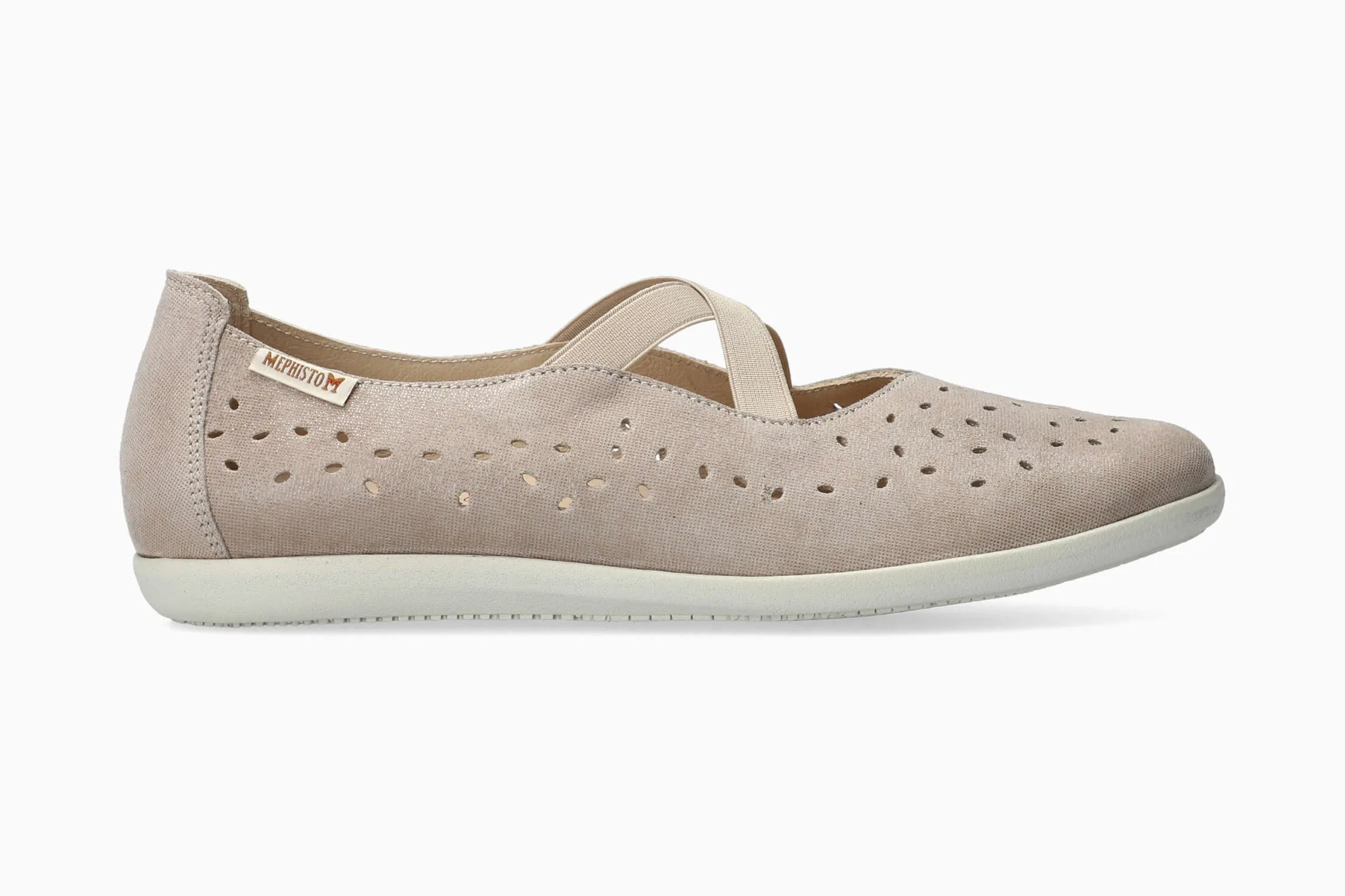 Slip Ons With Laces Karla Perf - Light Taupe