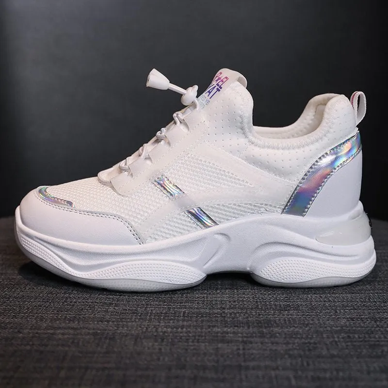 West Sneakers Elastic Band Tennis High Walking Trainers Sneakers