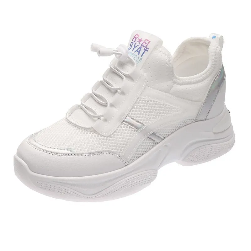 Sneakers With A Suit Elastic Band Tennis High Walking Trainers Sneakers