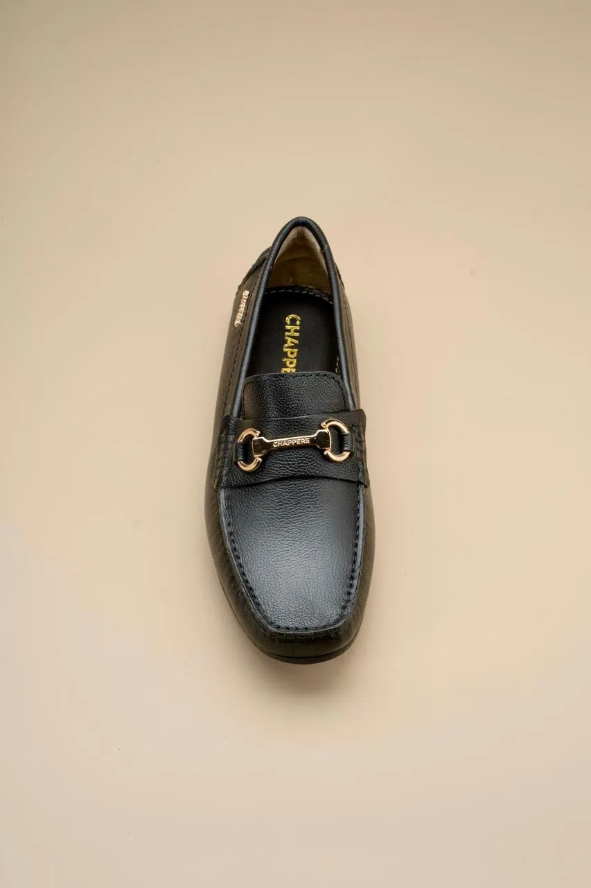 Django - Black/Gold Slip On Western Work Boots