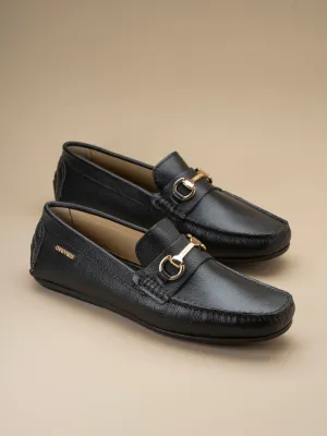 Leather Slip-on Sneaker Django - Black/Gold