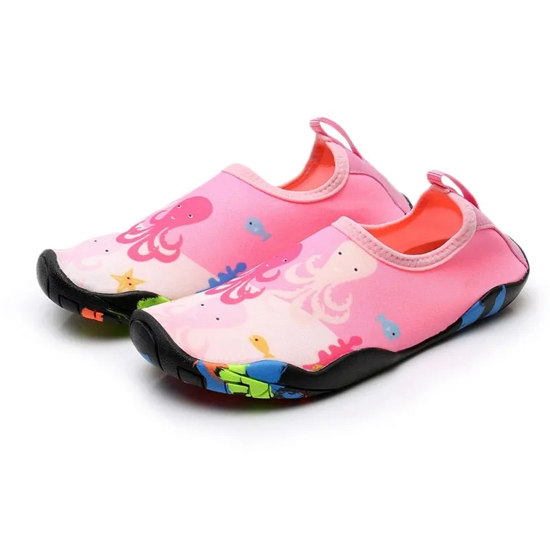Kids Sneaker Swimming Shoes Water Sports Aqua Plush Slippers