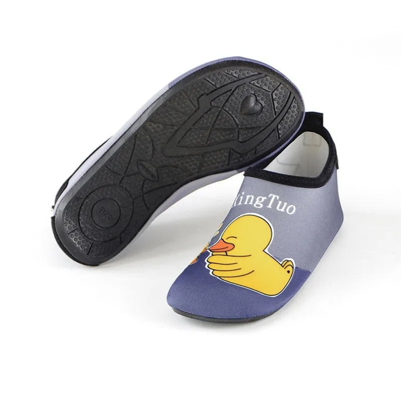 Kids Sneaker Swimming Shoes Water Sports Aqua Jack The Skeleton Slippers