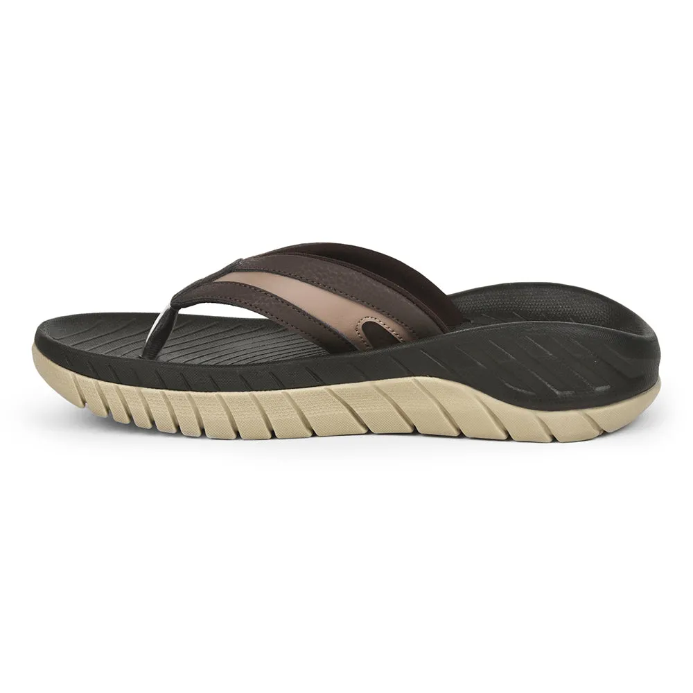 Brand Of Slippers Leap7x By Liberty Men EVERLAST-2 Brown Casual Flip-Flop