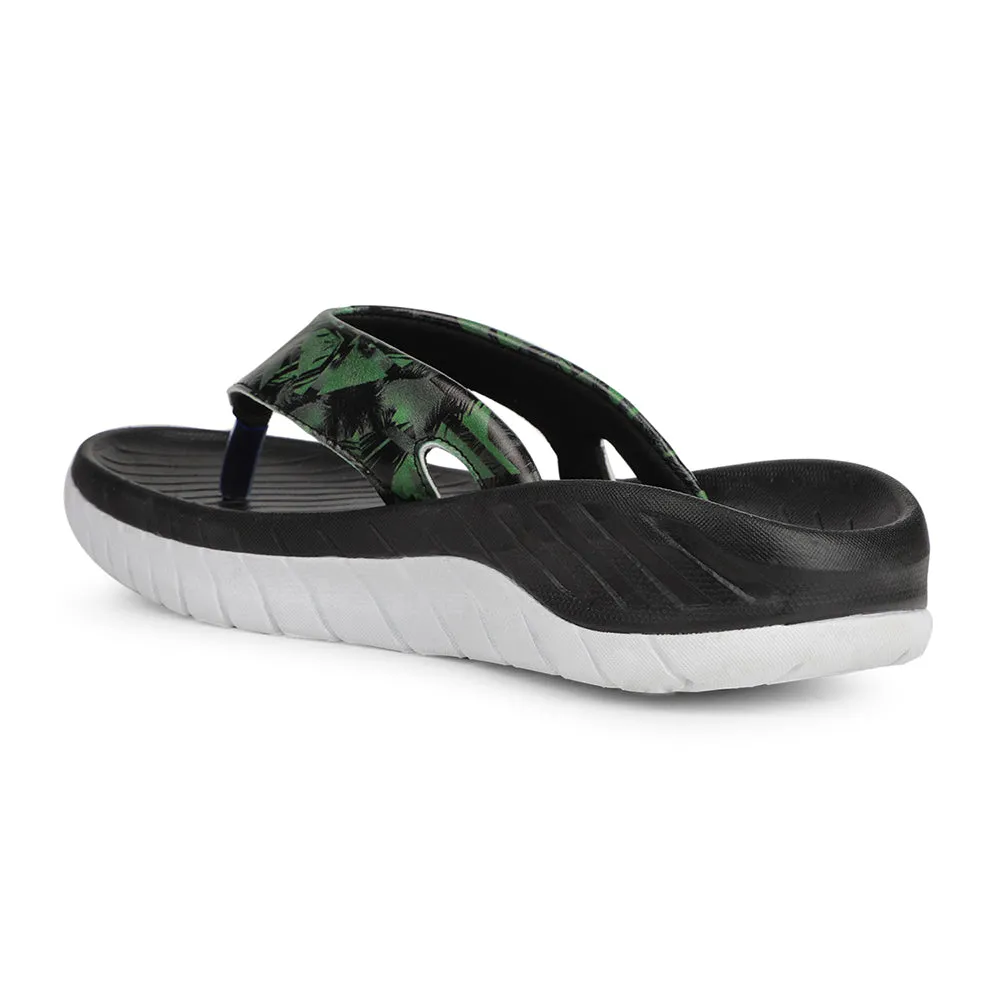 Open Toe Slippers With Arch Support Leap7x Olive Green Casual Slipper For Men EVERLAST-6 By Liberty