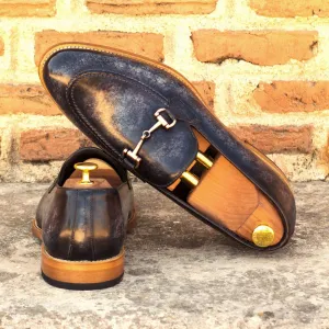 Men's Loafer Shoes Patina Leather Wide Plus Size Grey 3558 Age Work Boots