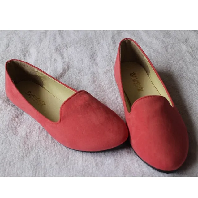 Lightweight Loafers Plus Size Shoes Women Flats Candy Color Woman Loafers