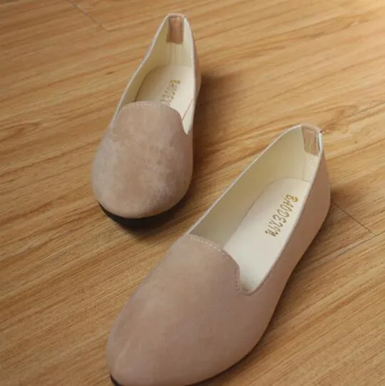 Plus Size Shoes Women Flats Candy Color Woman Loafers 4.zerogrand Penny Loafers