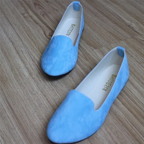 Target Loafers Plus Size Shoes Women Flats Candy Color Woman Loafers