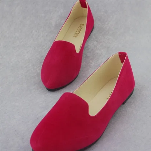 Leather Lug Sole Loafers Plus Size Shoes Women Flats Candy Color Woman Loafers