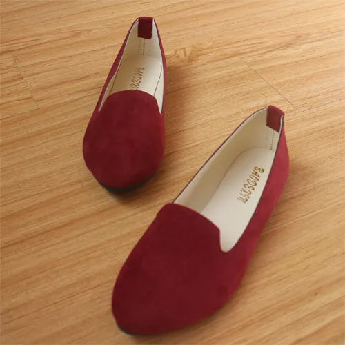 Penny Loafers Square Toe Plus Size Shoes Women Flats Candy Color Woman Loafers