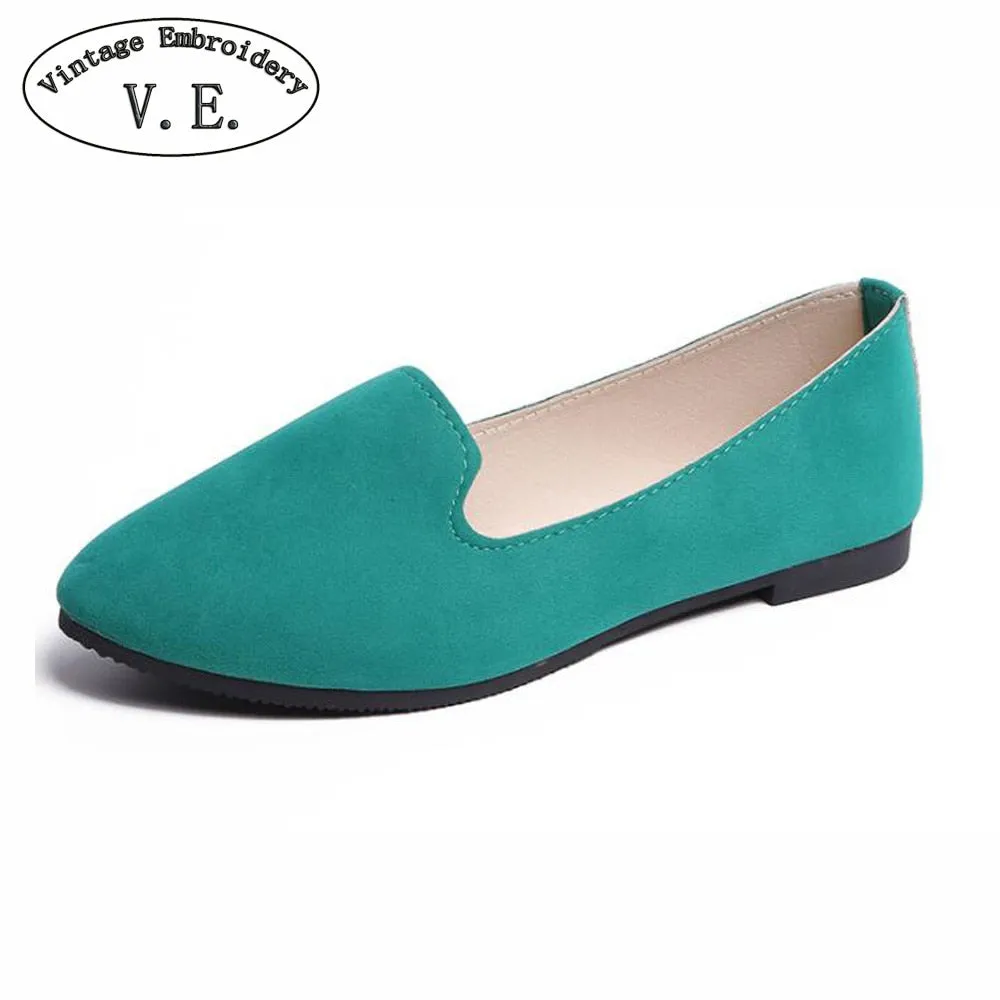 Types Of Loafers Plus Size Shoes Women Flats Candy Color Woman Loafers