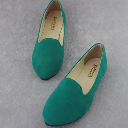 Plus Size Shoes Women Flats Candy Color Woman Loafers Childrens Loafers