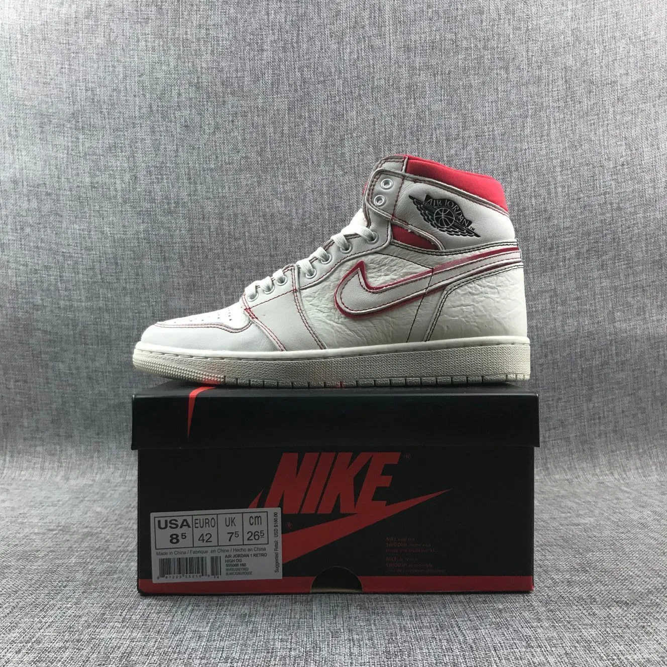 Shoe Stores That Sell Asics Nike Air Jordan 1 High Retro OG White Red Shoes Basketball Men !!! CYBER MONDAY SALE !!!