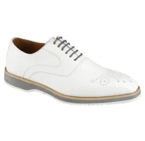 Retrorun Sneakers White Men's Fashion Design Foam Sole Lace-Up Leather Shoes Style No-GIDEON