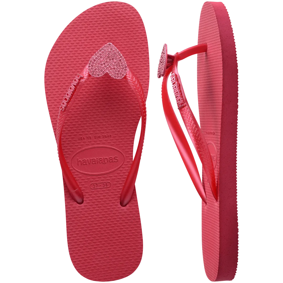 Puppy Flip Flops Havaianas Kids' Crystal Charm Slim Flip Flop