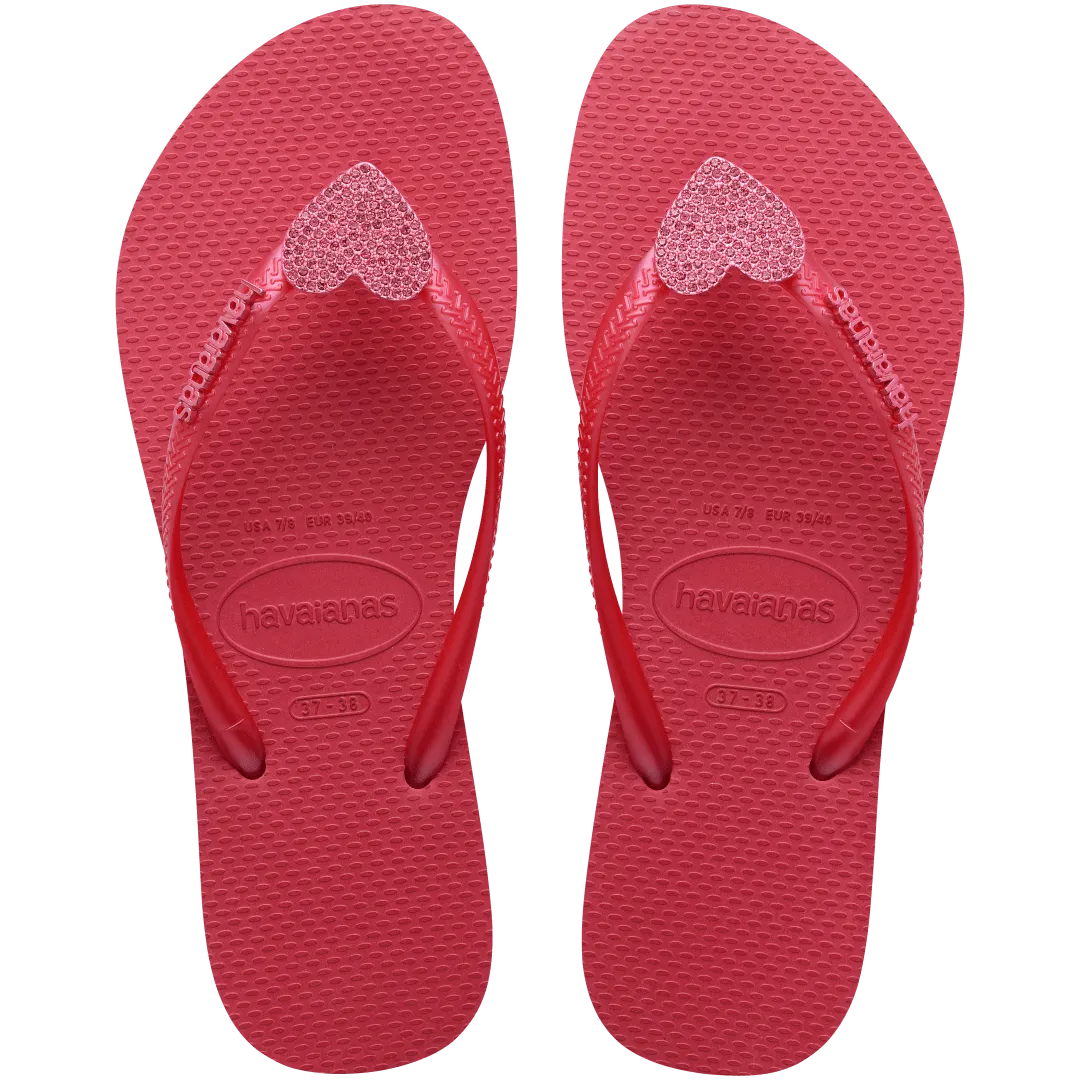 Havaianas Kids' Crystal Charm Slim Flip Flop Korean Flip Flops