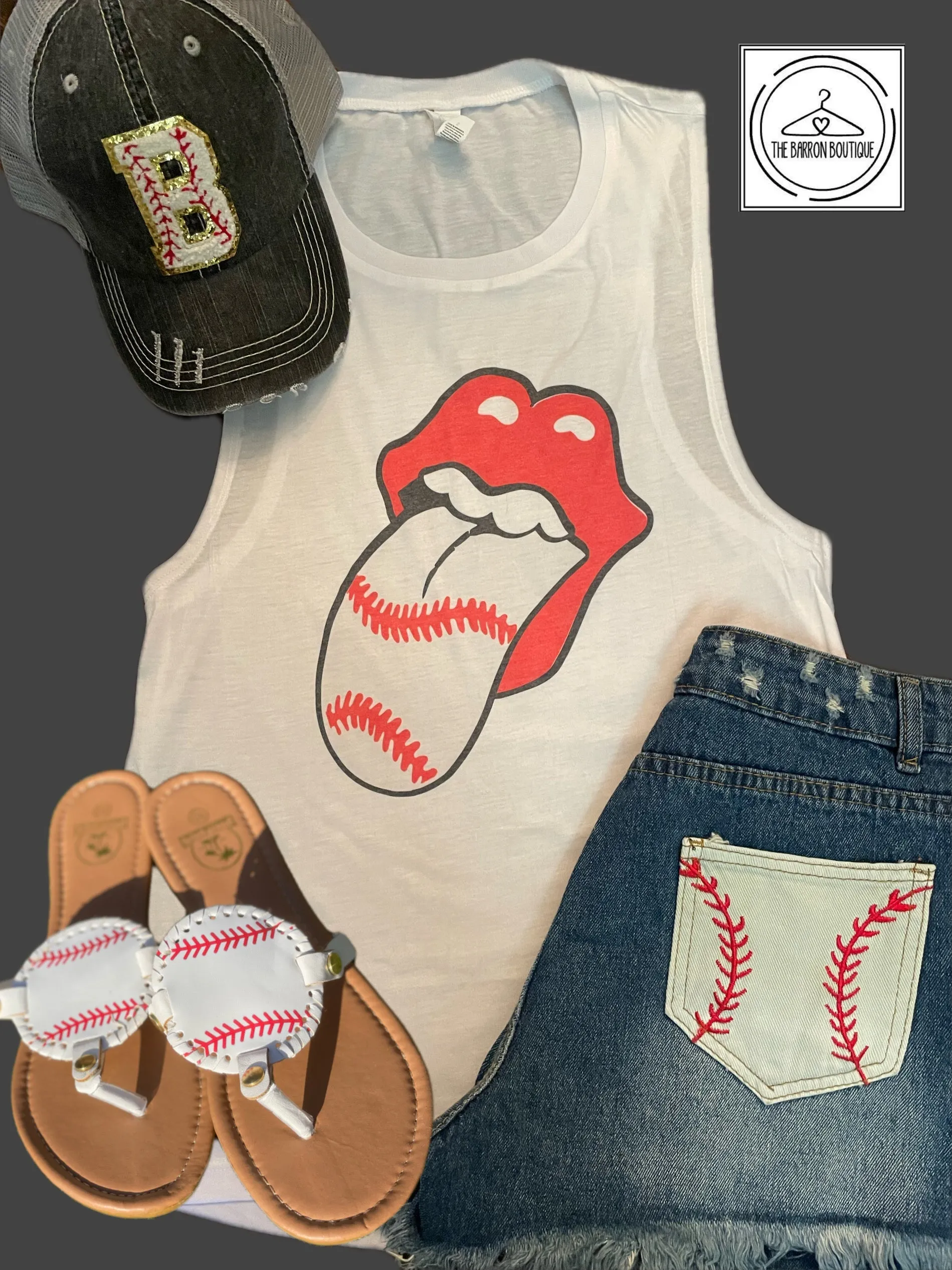 Baseball Thong Sandals Flip Flops Crafts