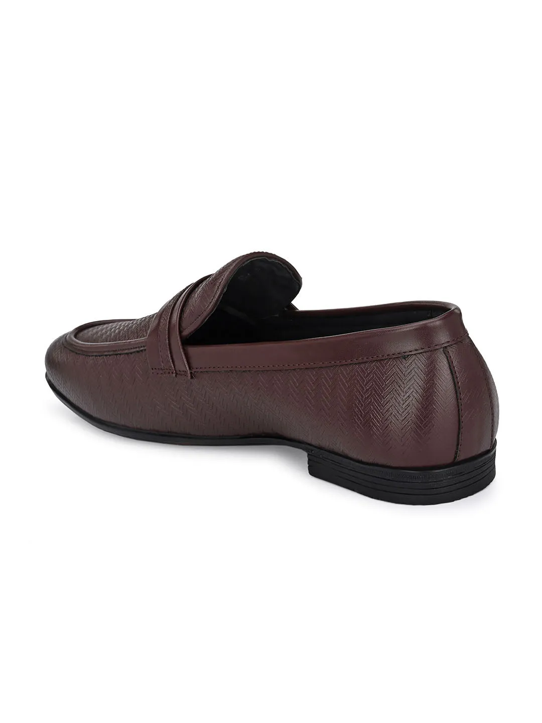 Capri Brown Textured Slip-Ons Barefoot Slip On Shoes