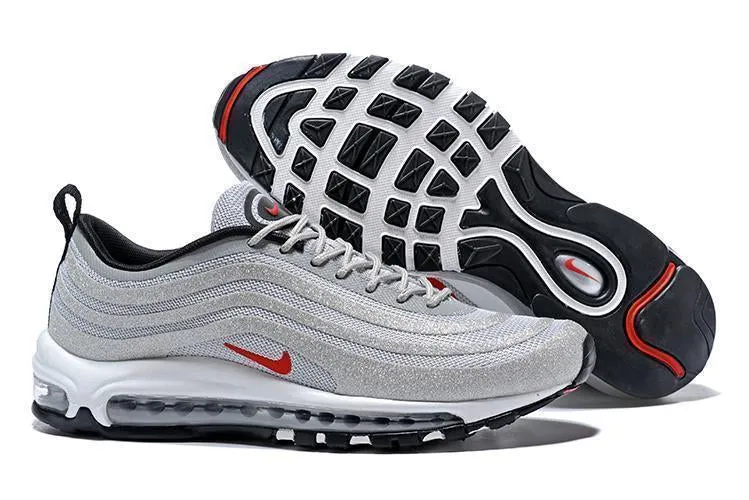 Asics Neutral Walking Shoes Nike Air Max 97 LX  Swarovski Silver White Shoes Sale Men Size US 7-11